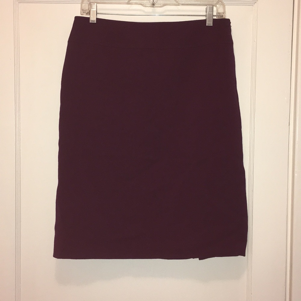 Purple pencil skirt
